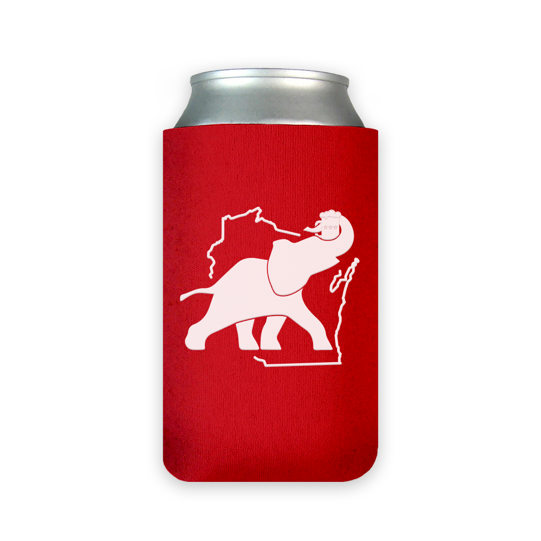 Wisconsin Elephant Can Cooler Set