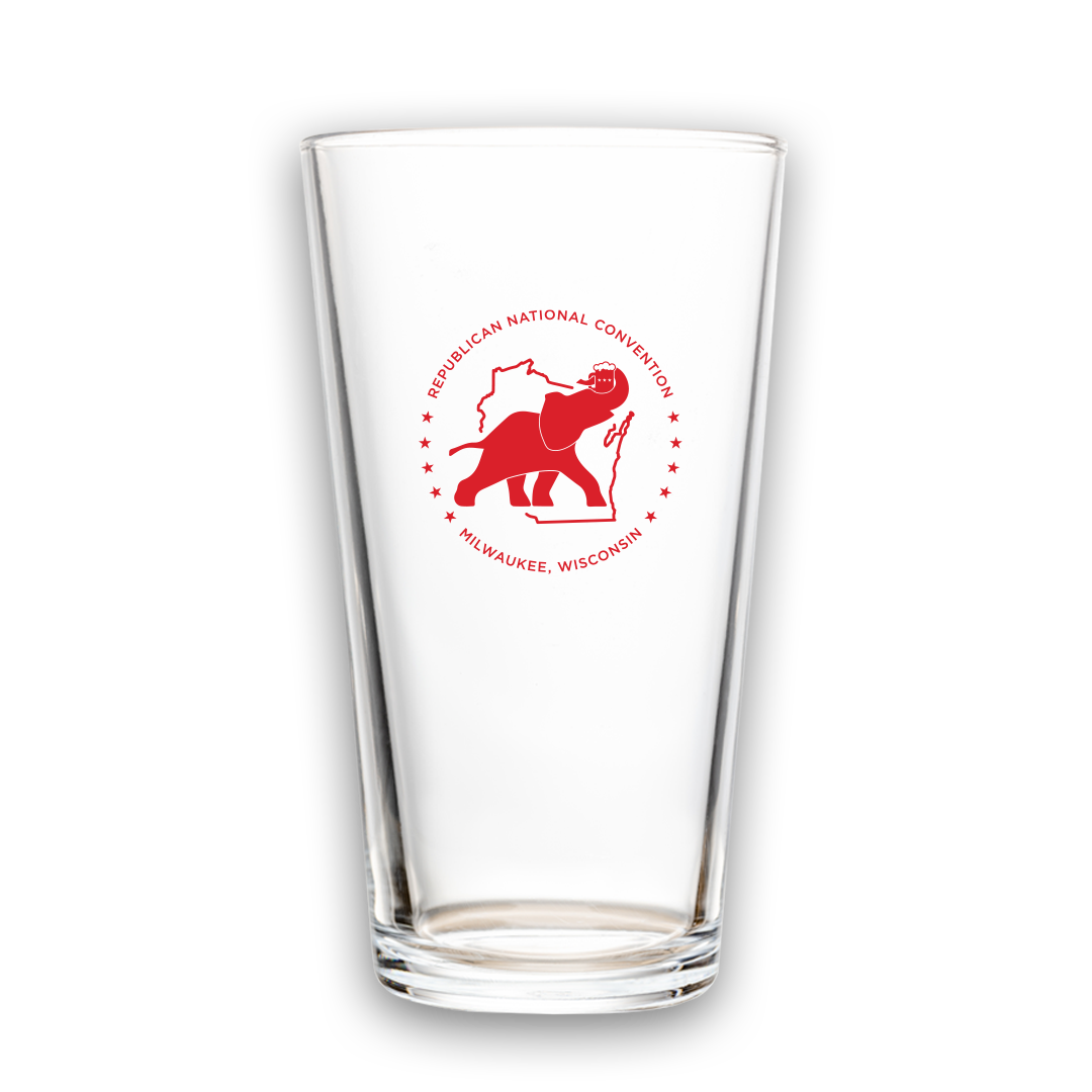 Wisconsin Elephant Pint Glass